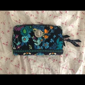 Midnight Blues Turn lock Wallet | Vera Bradley